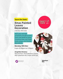 Xmas Painted Leaves Decoration with Azu Morales